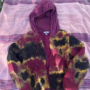 JoyLab Burgundy Hooded Jacket